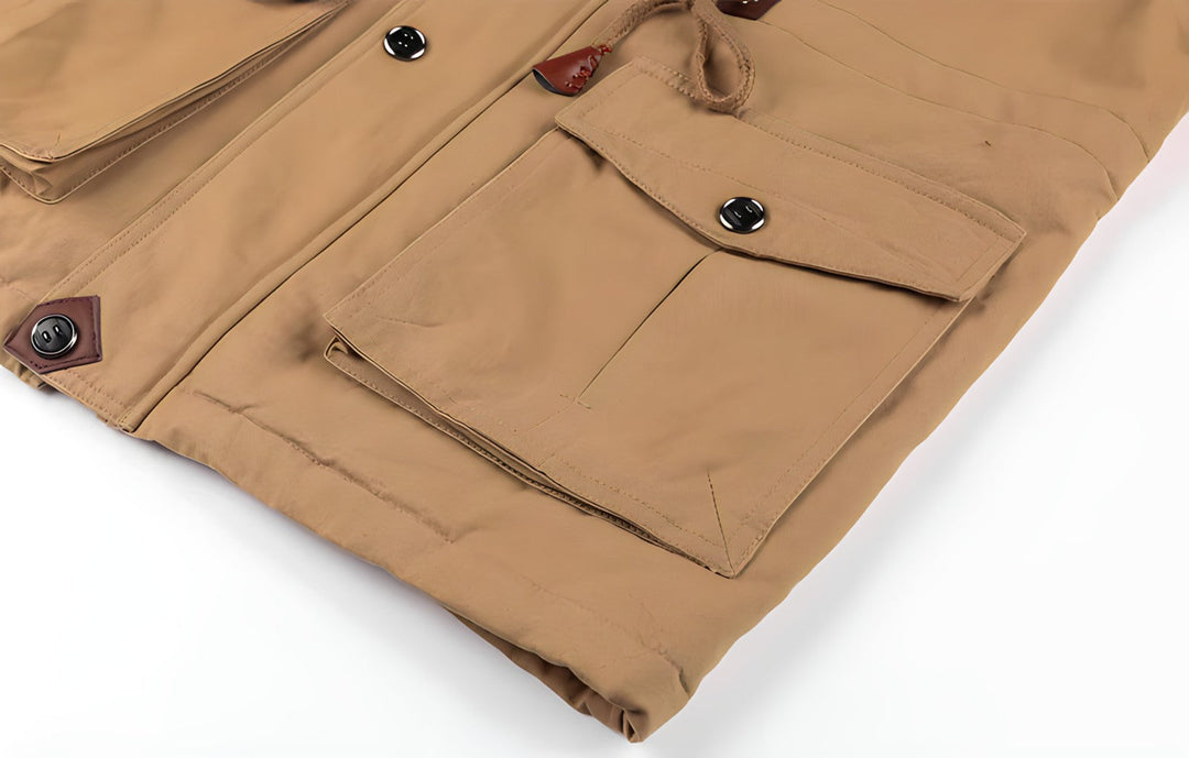 Men’s Tactical Outdoor Jacket – Multi-Pocket and Warm for Everyday Use