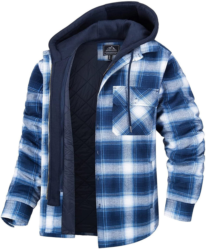 Men’s Checked Hooded Jacket | Casual, Warm and Effortlessly Stylish