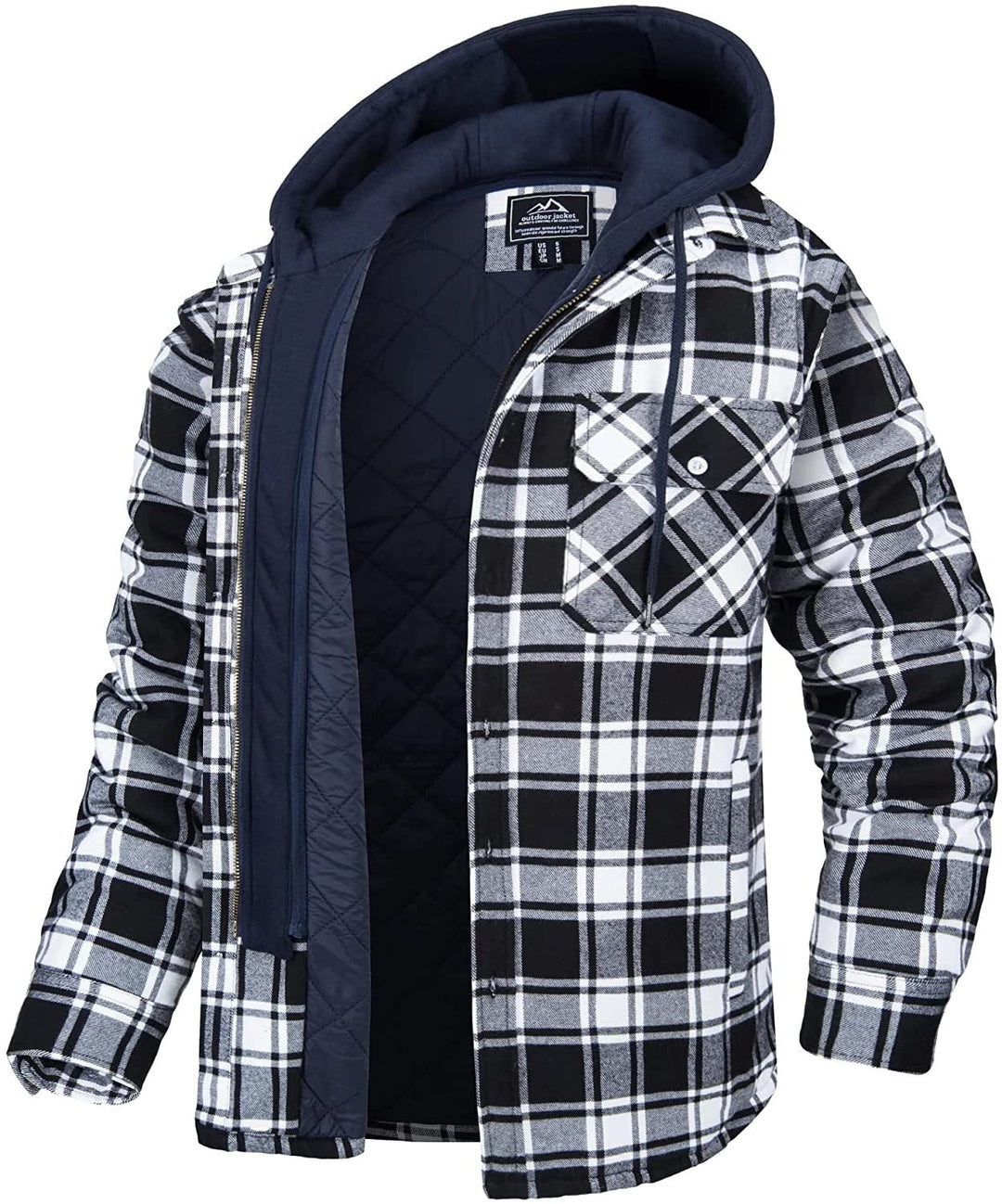 Men’s Checked Hooded Jacket | Casual, Warm and Effortlessly Stylish