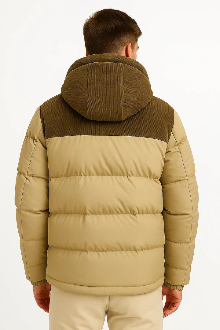 Men’s Puffer Jacket – Lightweight Hooded Winter Coat with Insulation