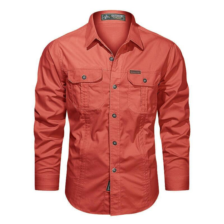 Men’s Outdoor Shirt with Chest Pockets and Button Front