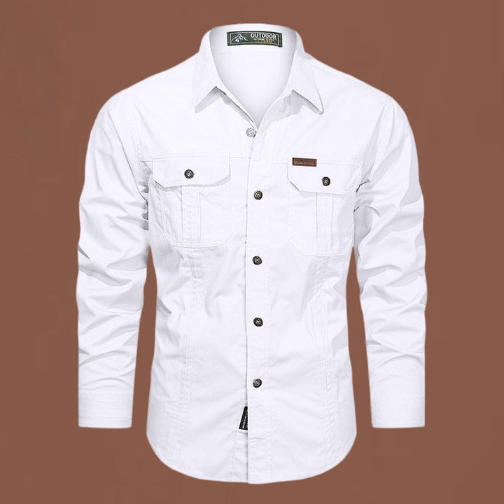 Men’s Outdoor Shirt with Chest Pockets and Button Front