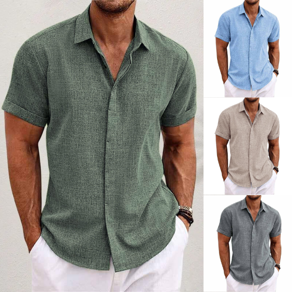 Men’s Linen Shirt – Lightweight Breathable Style for Warm Weather