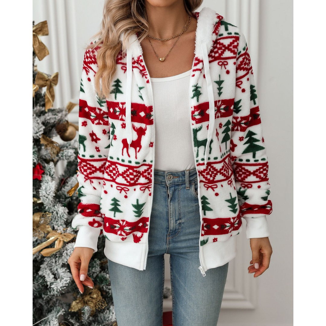 Women’s Christmas Hoodie | Seasonal Print and Casual Comfort