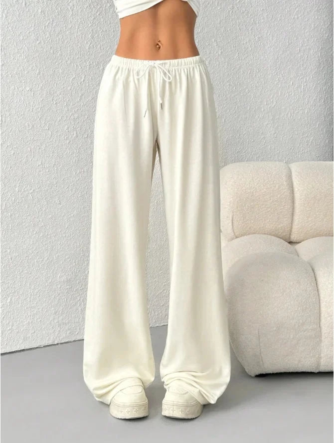 Women’s Jogger Trousers – Wide Leg, Casual Comfort