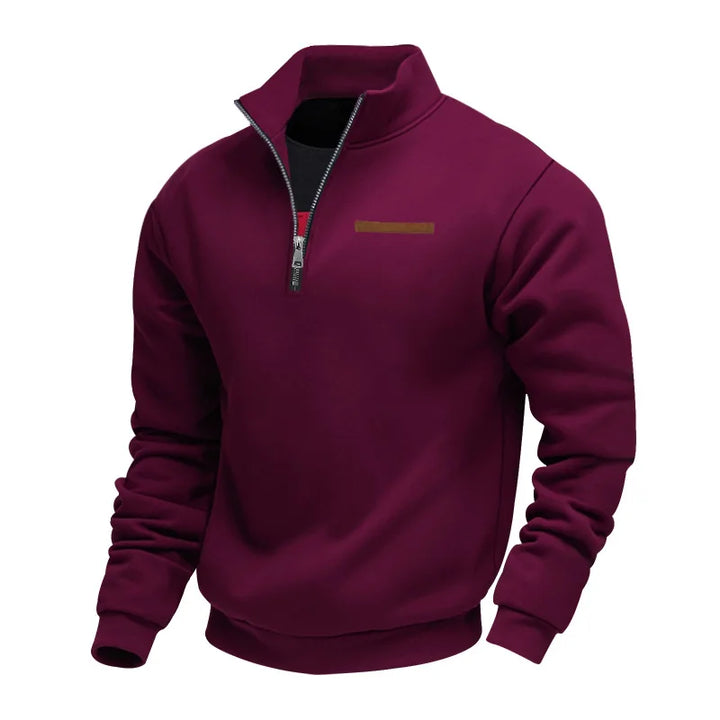 Men’s Half Zip Fleece Sweater – Warm Layered Comfort