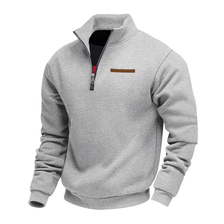 Men’s Half Zip Fleece Sweater – Warm Layered Comfort
