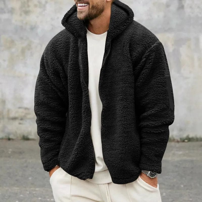 Men’s Teddy Fleece Zip-Up Hoodie | Soft Warmth and Casual Everyday Style