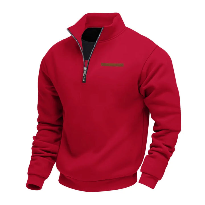 Men’s Half Zip Fleece Sweater – Warm Layered Comfort