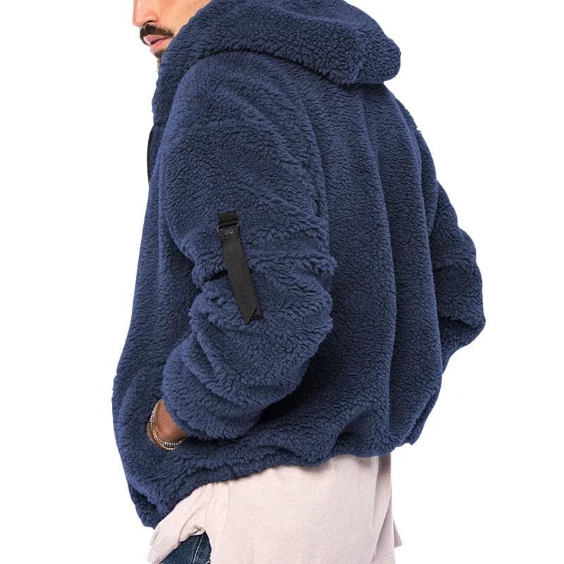 Men’s Teddy Fleece Zip-Up Hoodie | Soft Warmth and Casual Everyday Style