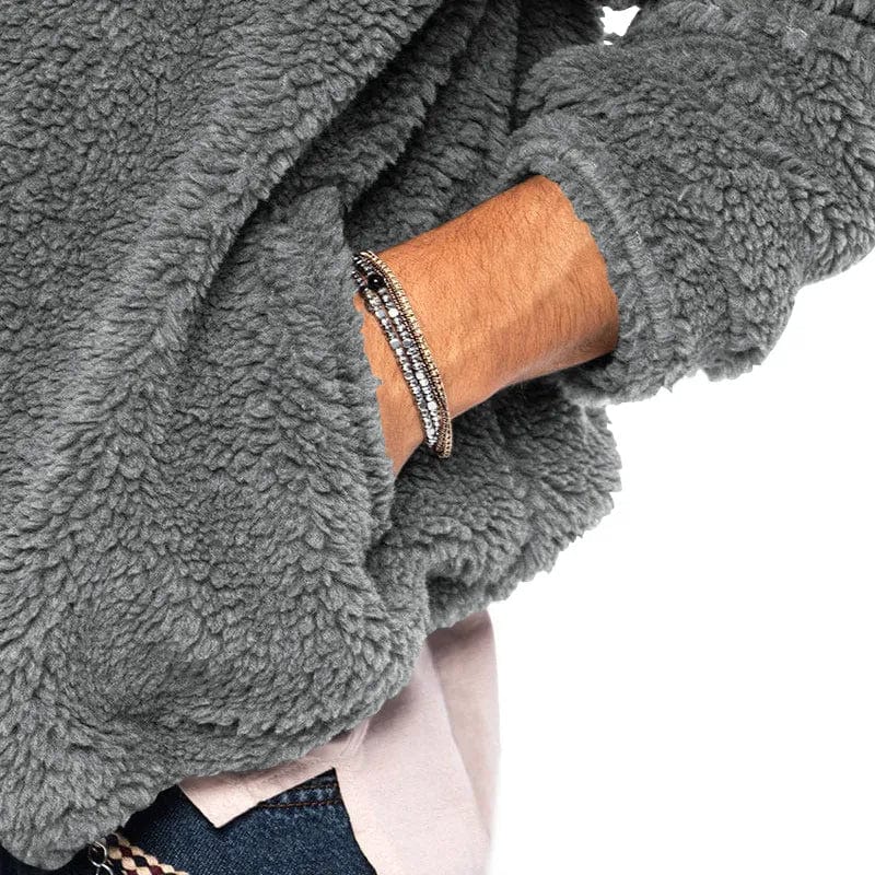 Men’s Teddy Fleece Zip-Up Hoodie | Soft Warmth and Casual Everyday Style