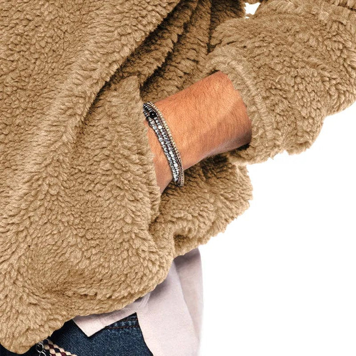 Men’s Teddy Fleece Zip-Up Hoodie | Soft Warmth and Casual Everyday Style