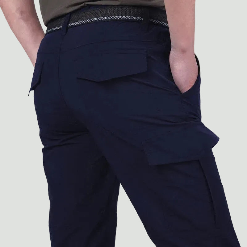 Men’s Water-Repellent Cargo Trousers – Breathable, Tactical Pocket Design