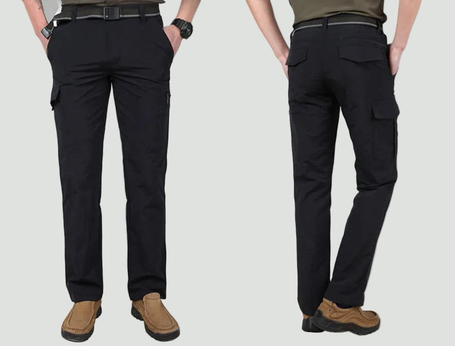 Men’s Water-Repellent Cargo Trousers – Breathable, Tactical Pocket Design