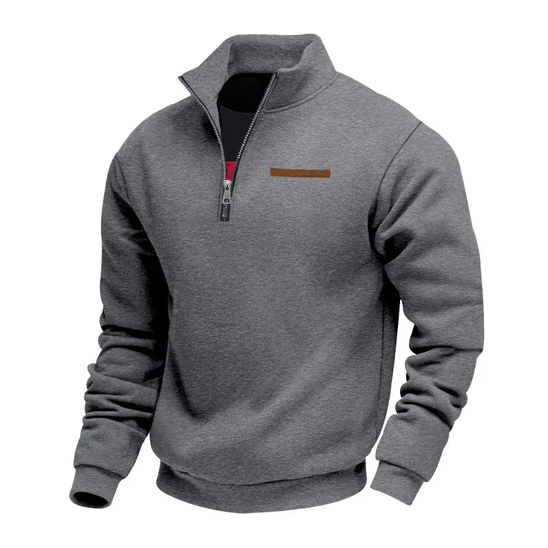 Men’s Half Zip Fleece Sweater – Warm Layered Comfort