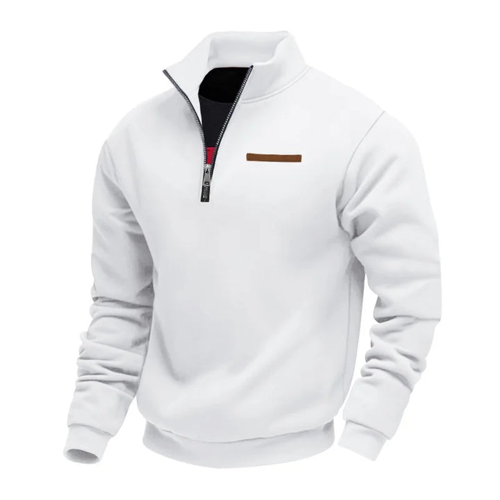 Men’s Half Zip Fleece Sweater – Warm Layered Comfort