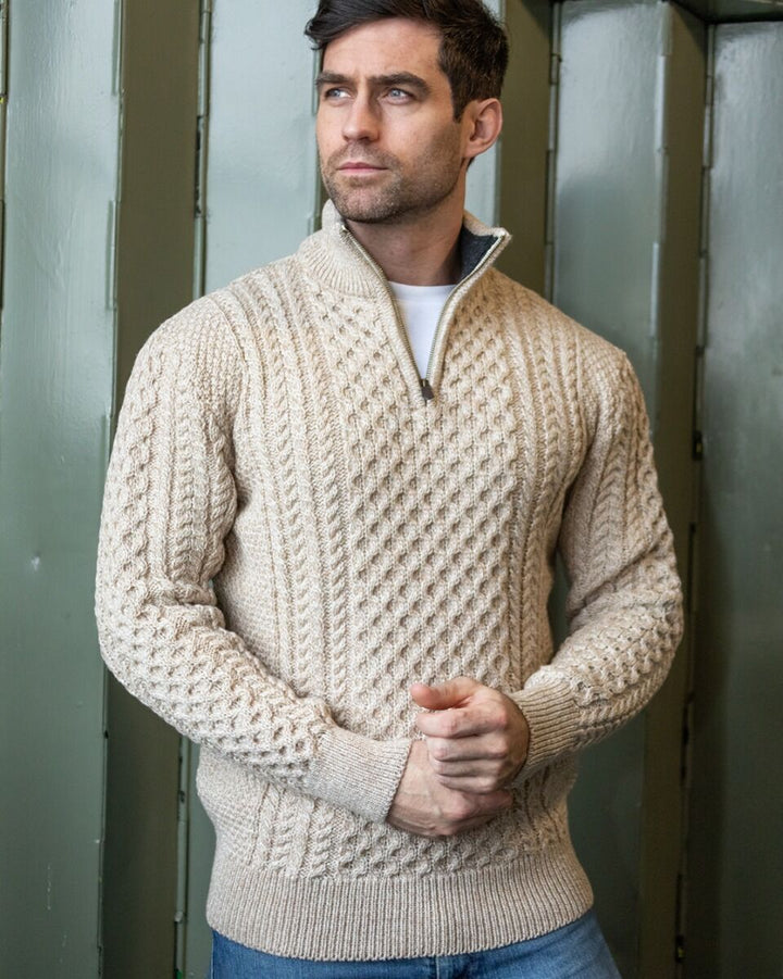 Men’s Half Zip Jumper | Knitted Pullover with Classic Everyday Style