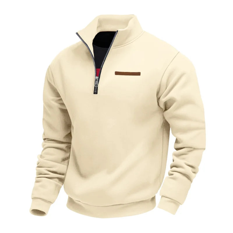 Men’s Half Zip Fleece Sweater – Warm Layered Comfort