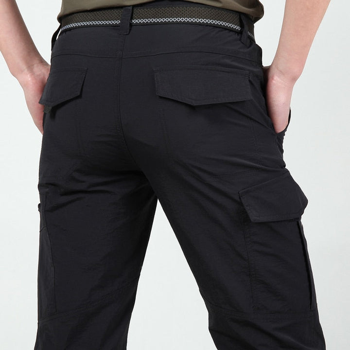 Men’s Water-Repellent Cargo Trousers – Breathable, Tactical Pocket Design