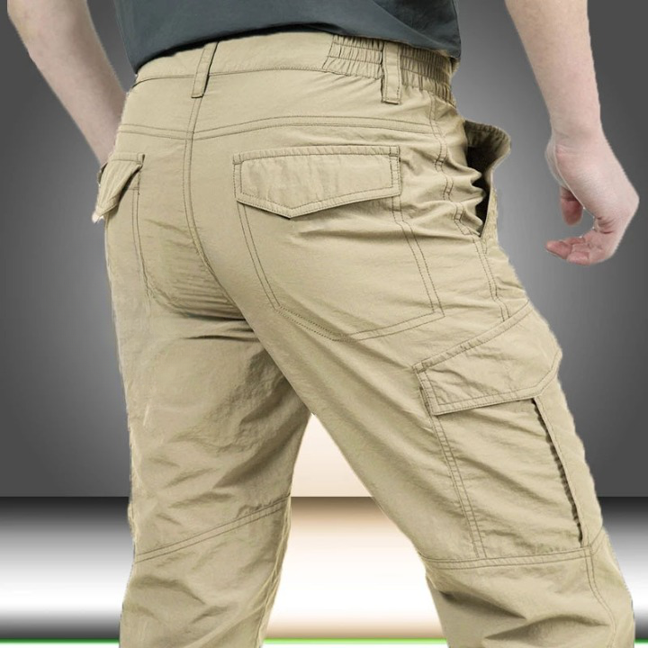 Men’s Water-Repellent Cargo Trousers – Breathable, Tactical Pocket Design