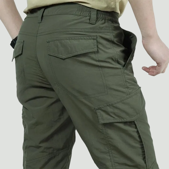 Men’s Water-Repellent Cargo Trousers – Breathable, Tactical Pocket Design