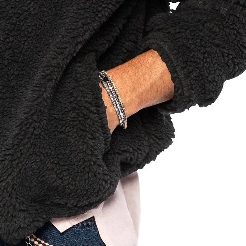 Men’s Teddy Fleece Zip-Up Hoodie | Soft Warmth and Casual Everyday Style