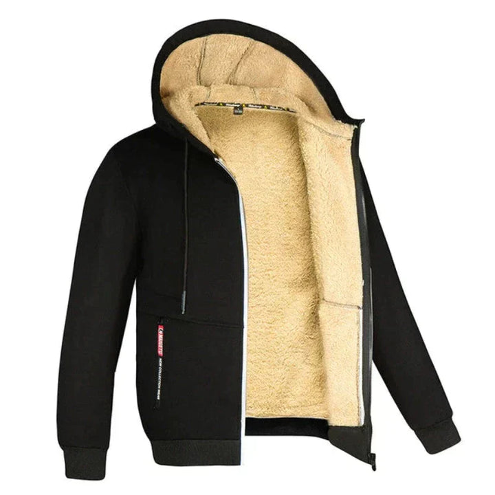 Men’s Knitted Zip Cardigan – Warm Winter Layer with Soft Lining