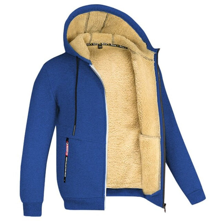 Men’s Knitted Zip Cardigan – Warm Winter Layer with Soft Lining