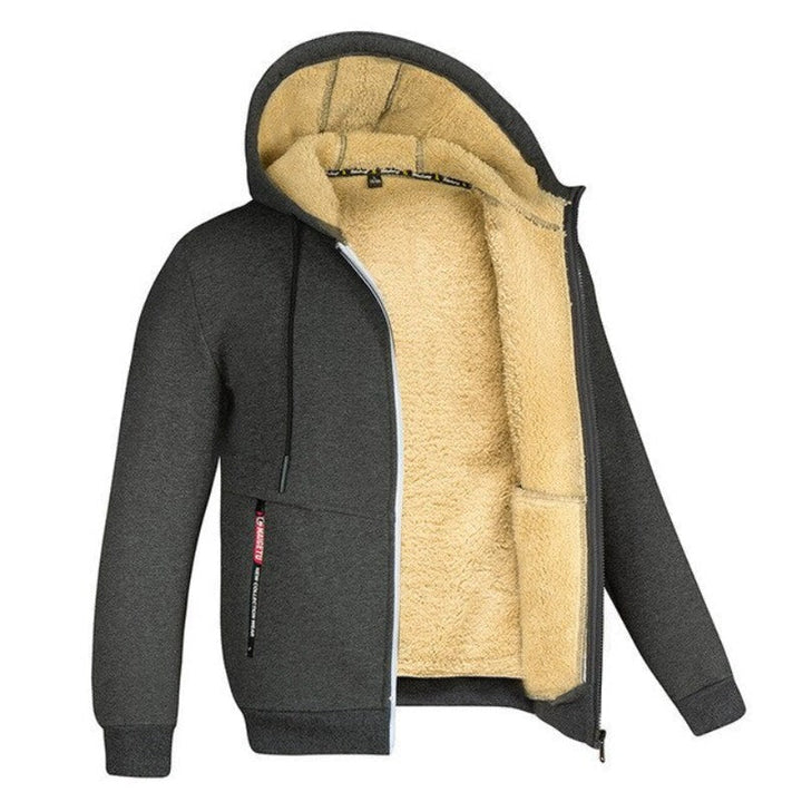 Men’s Knitted Zip Cardigan – Warm Winter Layer with Soft Lining