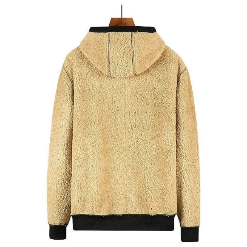 Men’s Knitted Zip Cardigan – Warm Winter Layer with Soft Lining