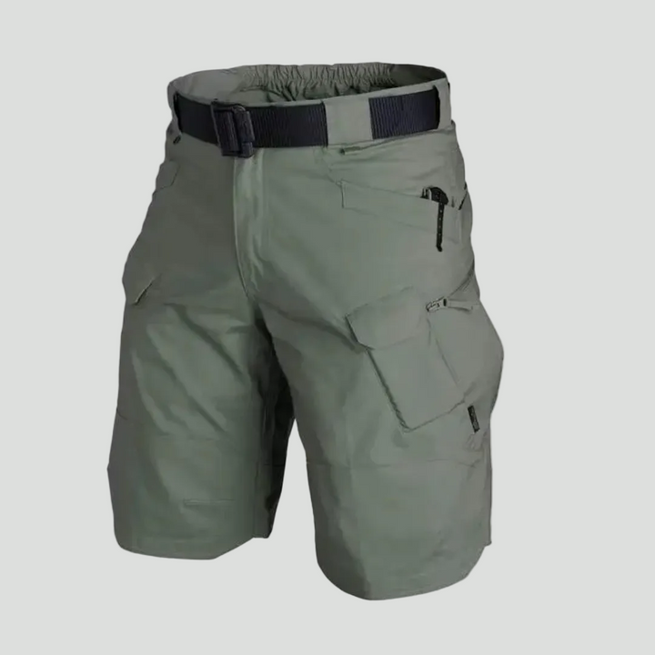 Men’s Outdoor Cargo Shorts – Elastic Waist Design with 6 Pockets