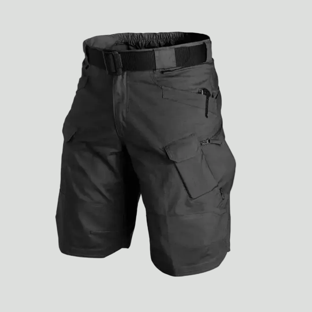 Men’s Outdoor Cargo Shorts – Elastic Waist Design with 6 Pockets