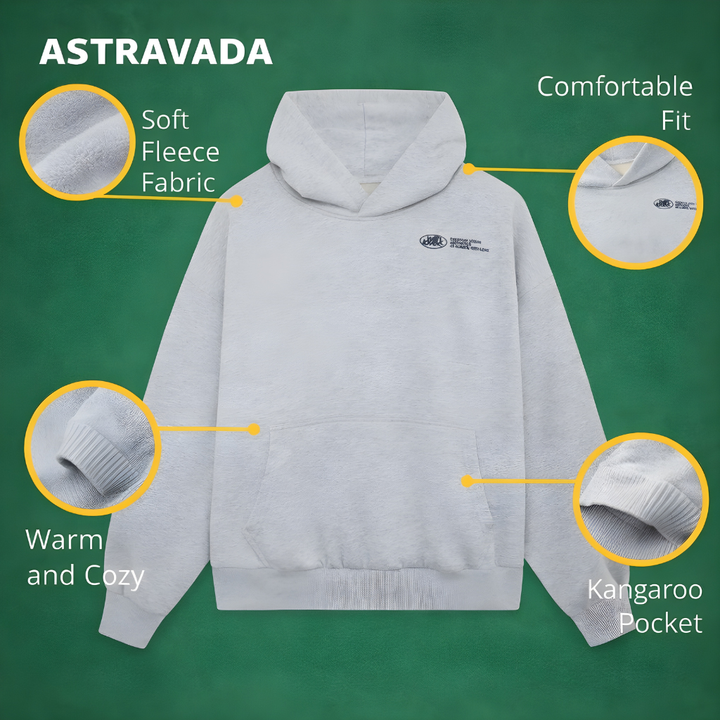 Oversized Hoodie with “With Love” Back Print – Relaxed Streetwear Style