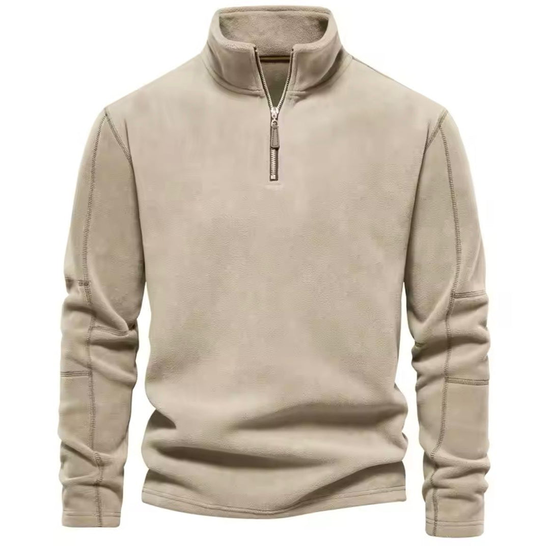 Men’s Stand Collar Fleece Jumper | Warm, Comfortable and Modern Design