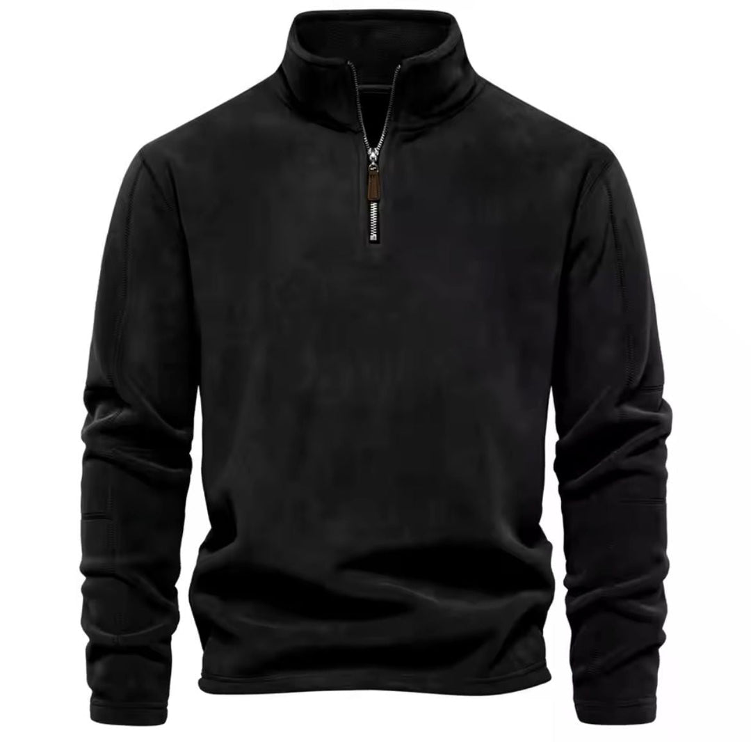 Men’s Stand Collar Fleece Jumper | Warm, Comfortable and Modern Design