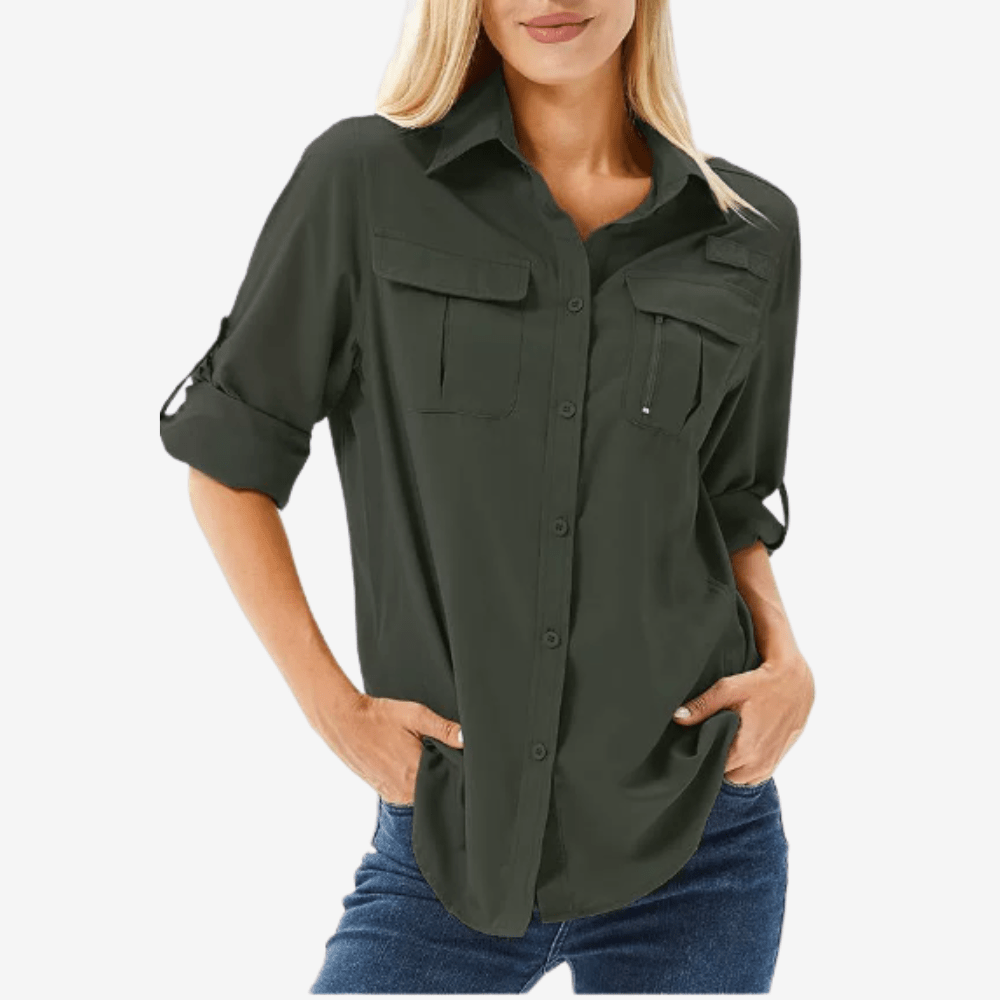 Women’s Lightweight Long Sleeve Hiking Shirt – Breathable for Outdoor Use