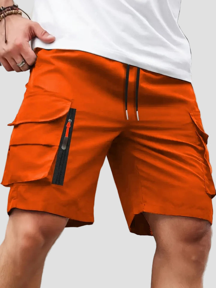 Men’s Lightweight Cargo Shorts – Zipped Pocket Design for Outdoor Hiking