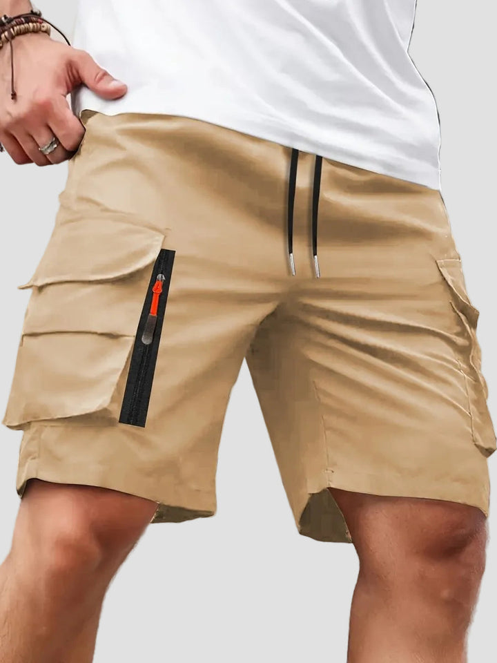 Men’s Lightweight Cargo Shorts – Zipped Pocket Design for Outdoor Hiking