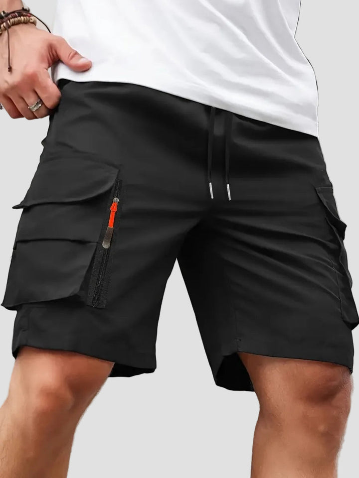 Men’s Lightweight Cargo Shorts – Zipped Pocket Design for Outdoor Hiking