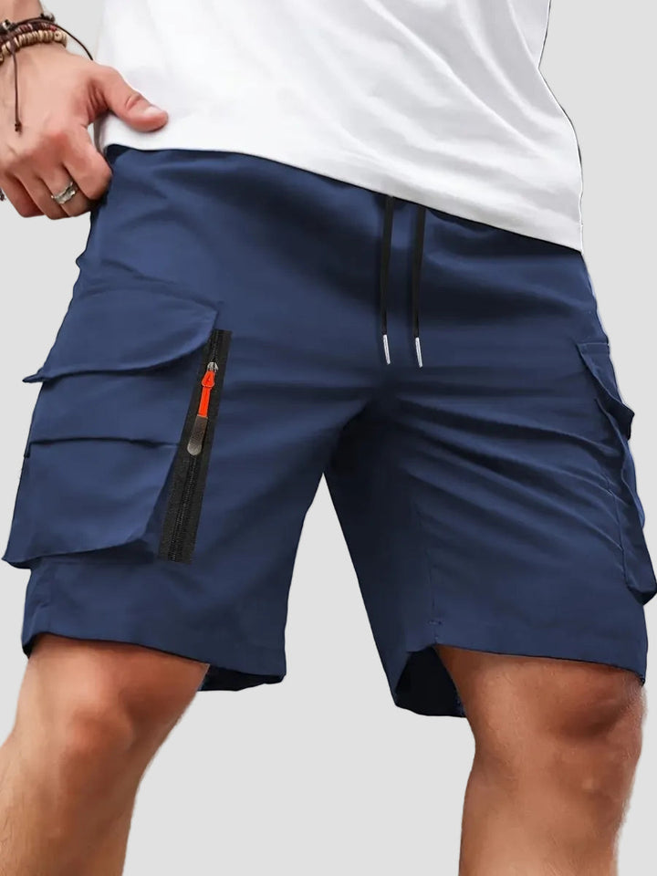 Men’s Lightweight Cargo Shorts – Zipped Pocket Design for Outdoor Hiking