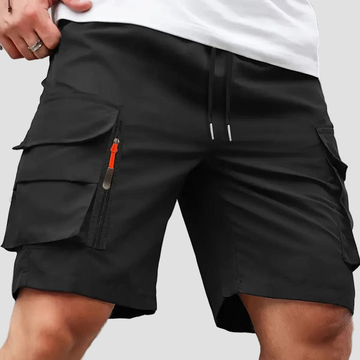 Men’s Lightweight Cargo Shorts – Zipped Pocket Design for Outdoor Hiking