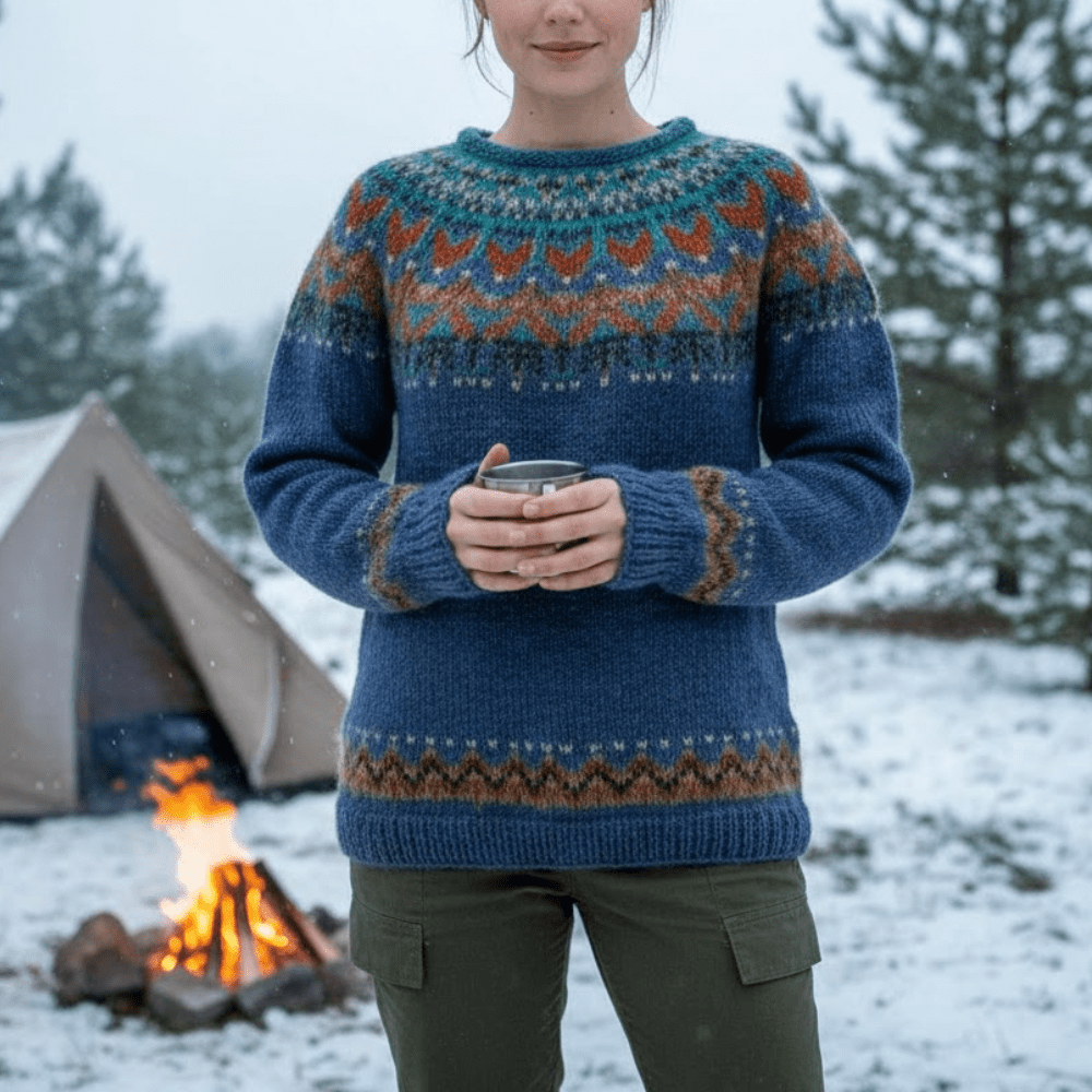 Knitted Fair Isle Sweater – Insulating Layer for Cold Weather