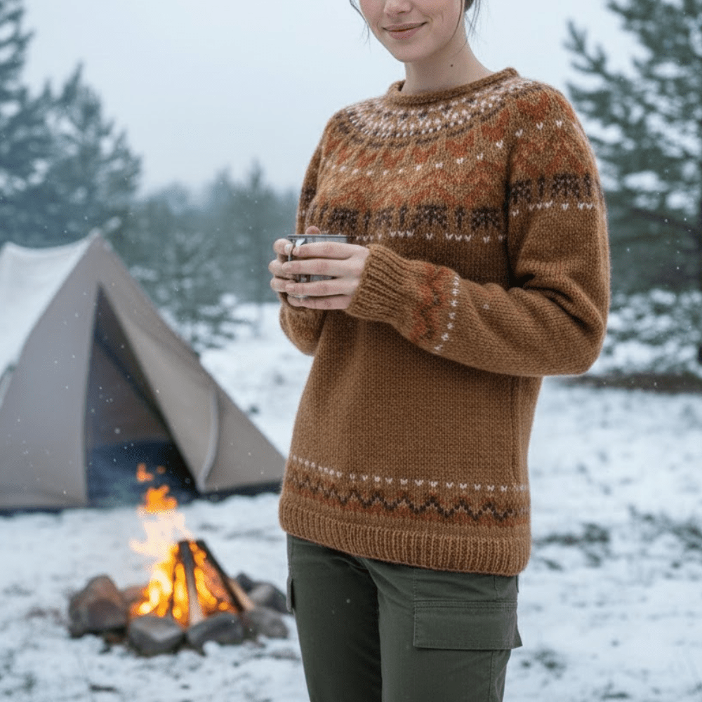 Knitted Fair Isle Sweater – Insulating Layer for Cold Weather