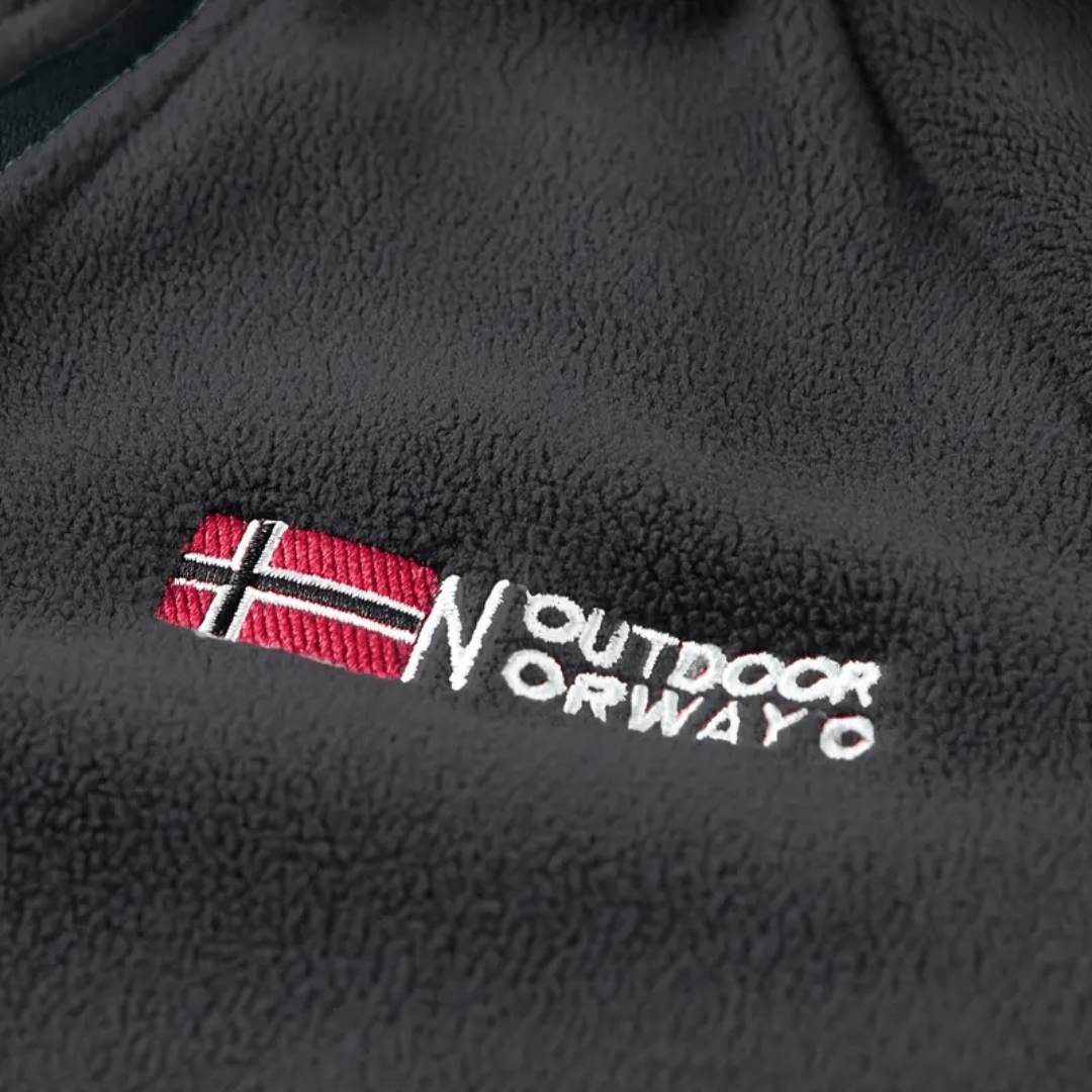 Men’s Thermal Fleece Half-Zip Jacket – Breathable Midlayer for Cold Weather