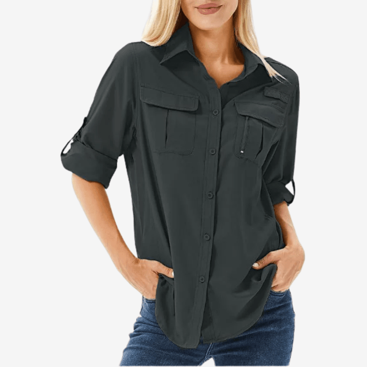 Women’s Lightweight Long Sleeve Hiking Shirt – Breathable for Outdoor Use