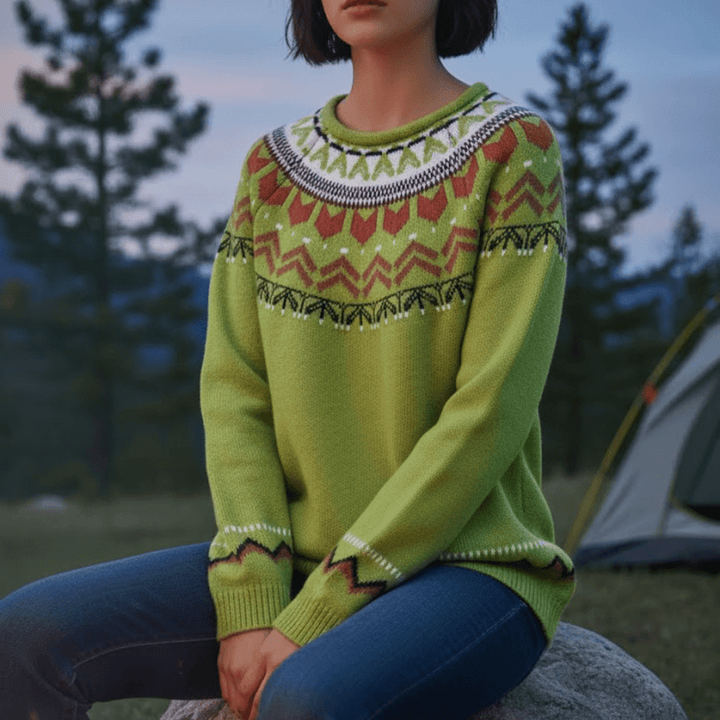 Knitted Fair Isle Sweater – Insulating Layer for Cold Weather