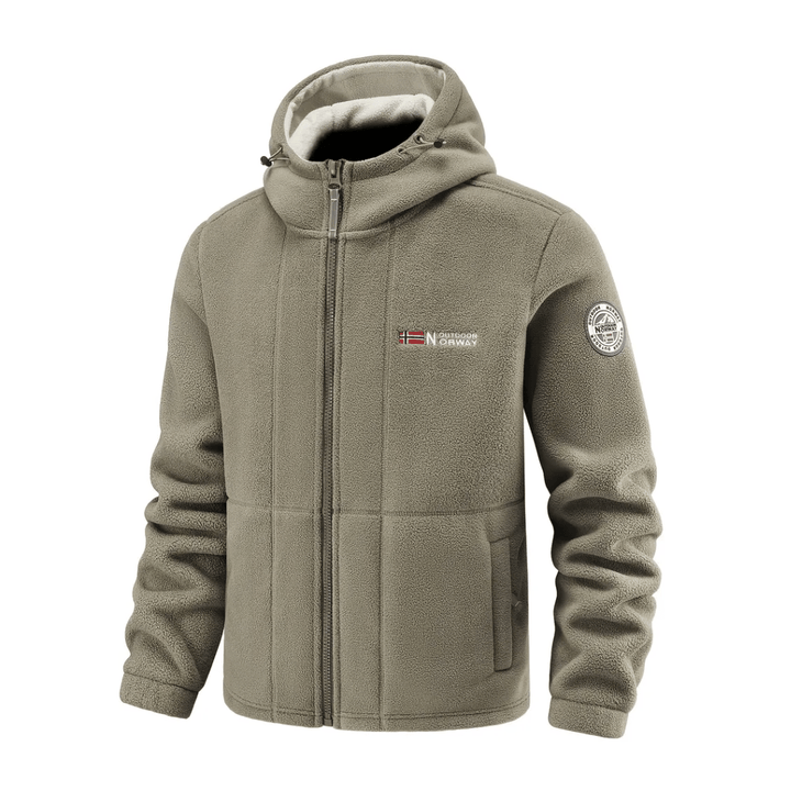 Men’s Windproof Fleece Jacket – Breathable Layer for Cold Weather