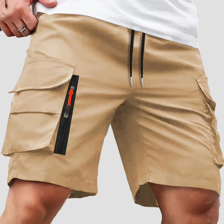 Men’s Lightweight Cargo Shorts – Zipped Pocket Design for Outdoor Hiking