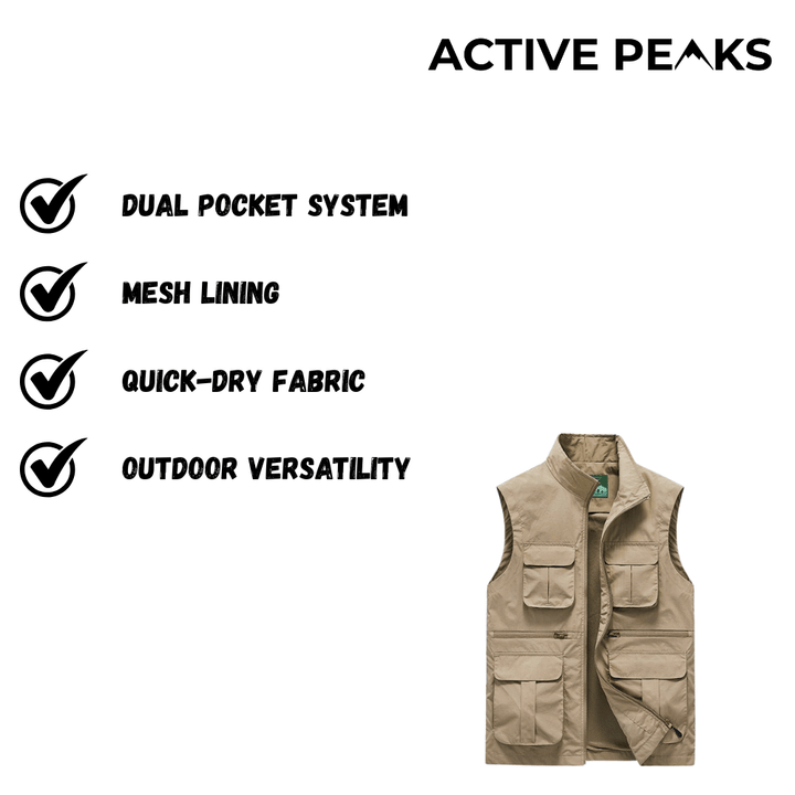 Lightweight Travel Vest – Multi-Pocket & Quick-Dry Design