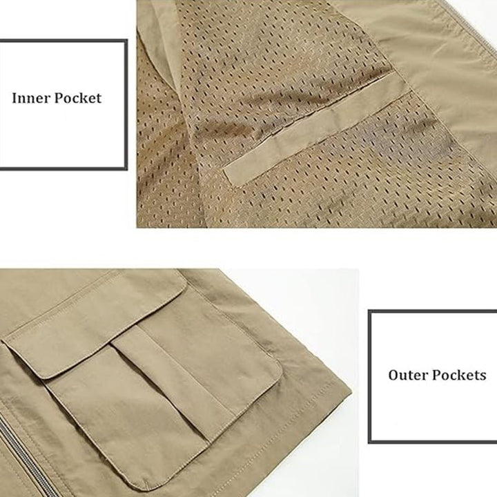 Lightweight Travel Vest – Multi-Pocket & Quick-Dry Design